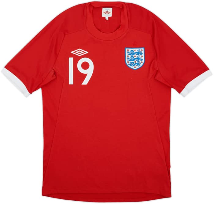 2010-11 England Away Shirt Defoe #19 - 7/10 - (M)
