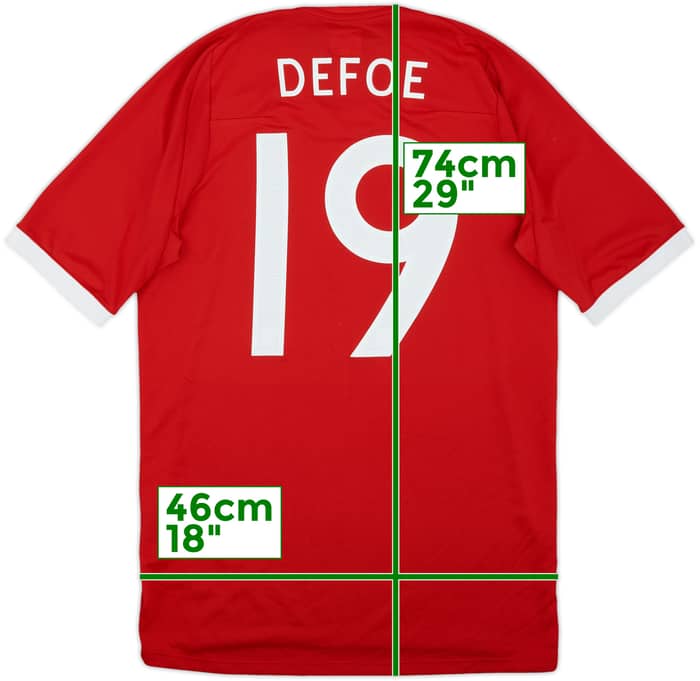 2010-11 England Away Shirt Defoe #19 - 7/10 - (M)