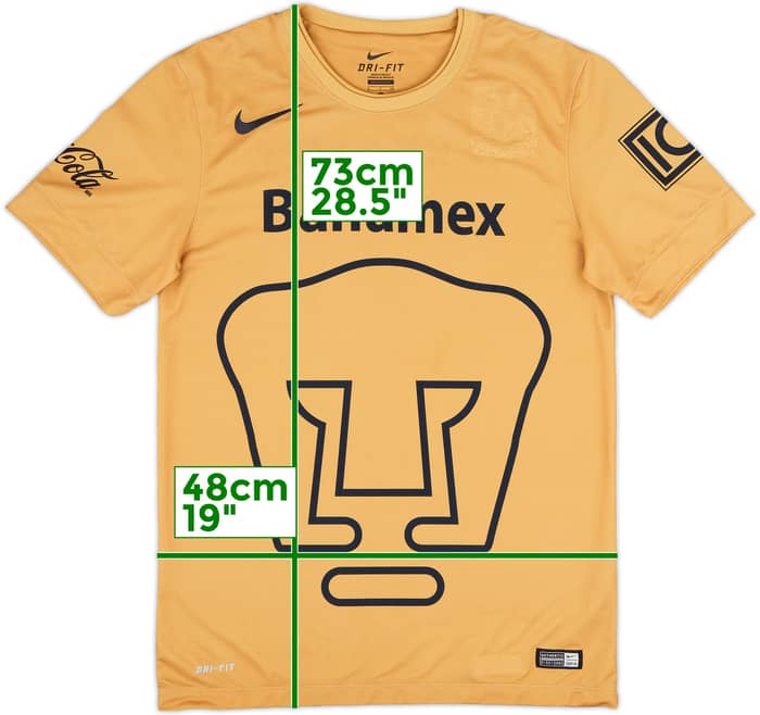 2014-15 UNAM Pumas Home Shirt - 9/10 - (S)