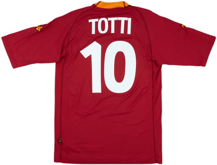 2000-01 Roma Home Shirt Totti #10 - 7/10 - (XL)