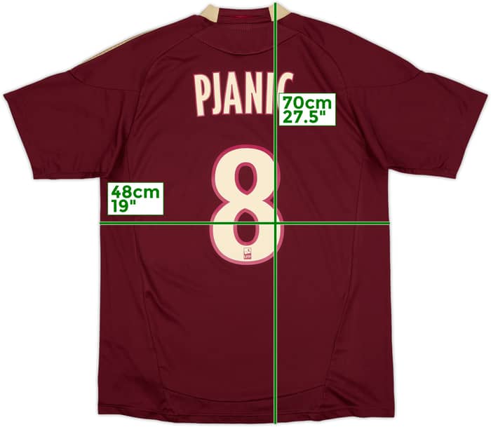 2010-11 Lyon Away Shirt Pjanic #8 - 6/10 - (M)