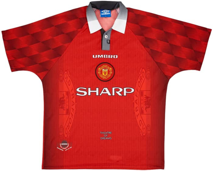 1996-98 Manchester United Home Shirt Keane #16 - 9/10 - (L)