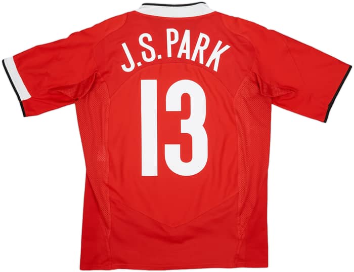 2004-06 Manchester United Home Shirt J.S.Park #13 - 7/10 - (M)
