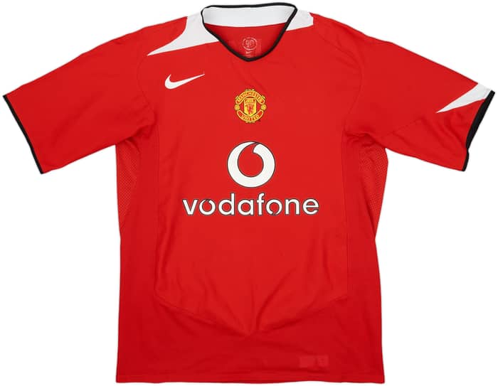 2004-06 Manchester United Home Shirt J.S.Park #13 - 7/10 - (M)