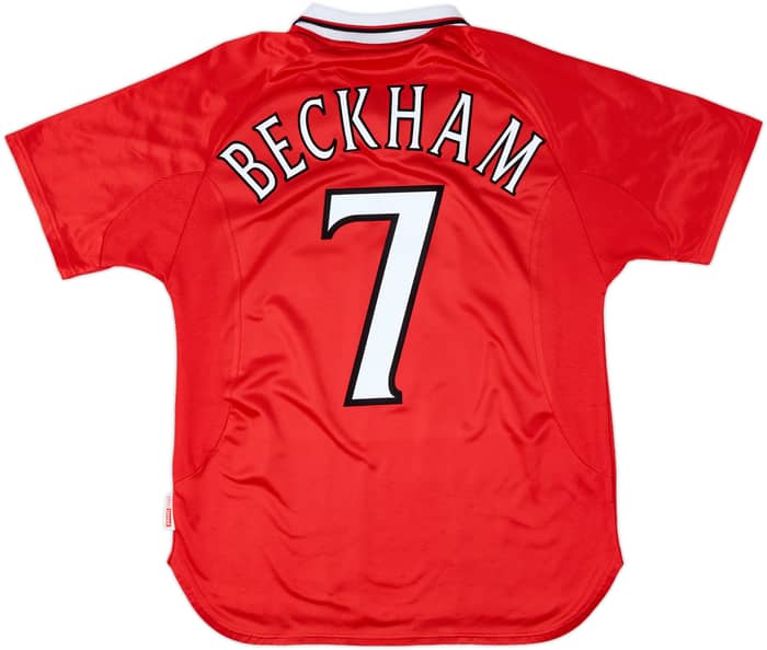 1999-00 Manchester United 'CL Winners' Shirt Beckham #7 - 5/10 - (M)