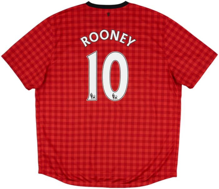 2012-13 Manchester United Home Shirt Rooney #10 - 6/10 - (3XL)