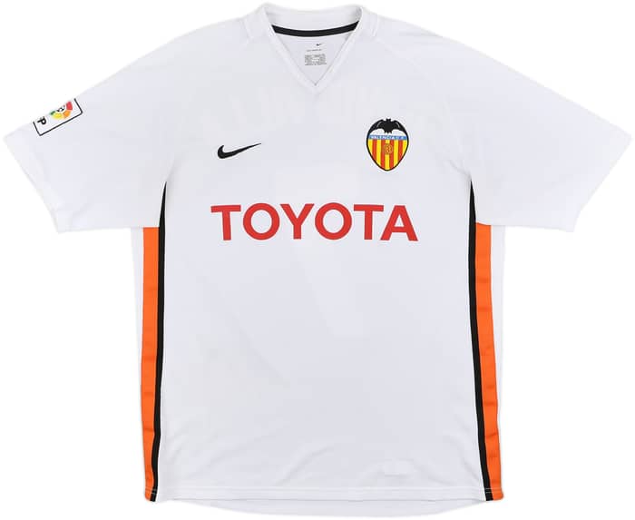 2006-07 Valencia Home Shirt David Villa #7 - 8/10 - (M)
