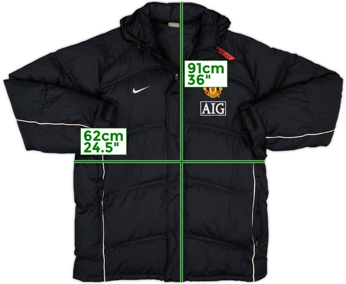 2008-09 Manchester United Nike Padded Bench Coat - 8/10 - (L)