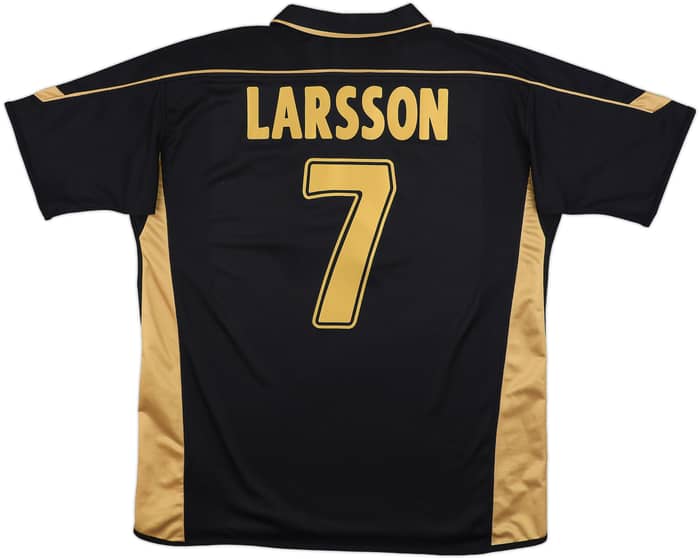 2003-04 Celtic Away Shirt Larsson #7 - 8/10 - (XL)