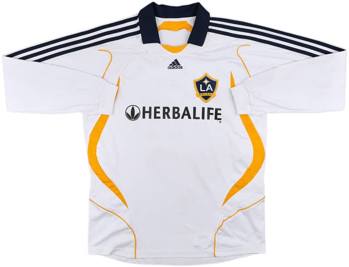 2007-08 LA Galaxy Home L/S Shirt Beckham #23 - 5/10 - (XL.Boys)