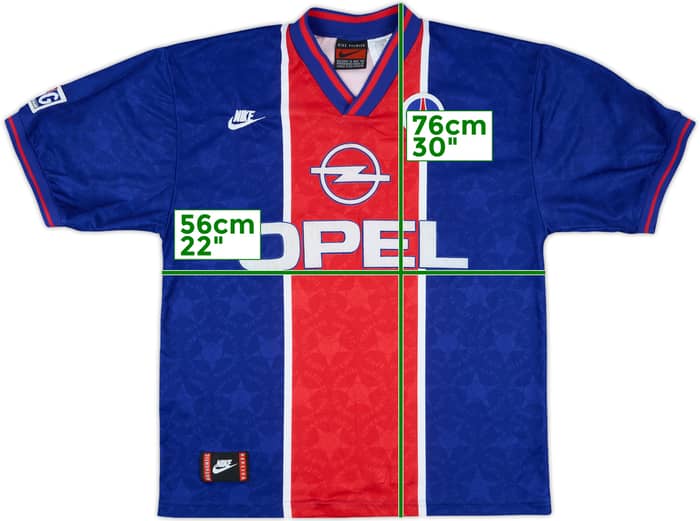 1995-96 Paris Saint-Germain Home Shirt - 5/10 - (L)