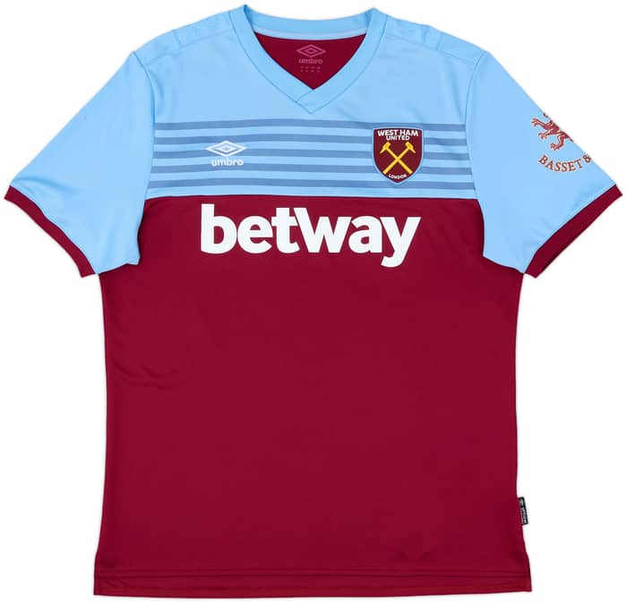 2019-20 West Ham Home Shirt Noble #16 - 9/10 - (XL)