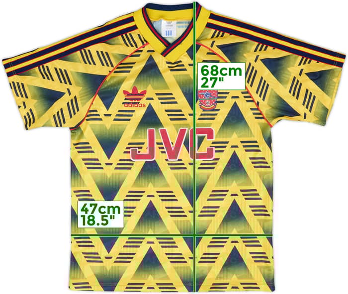 1991-93 Arsenal Away Shirt - 8/10 - (S)