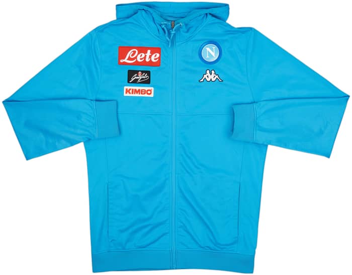 2017-18 Napoli Kappa Hooded Track Jacket - 8/10 - (XL)
