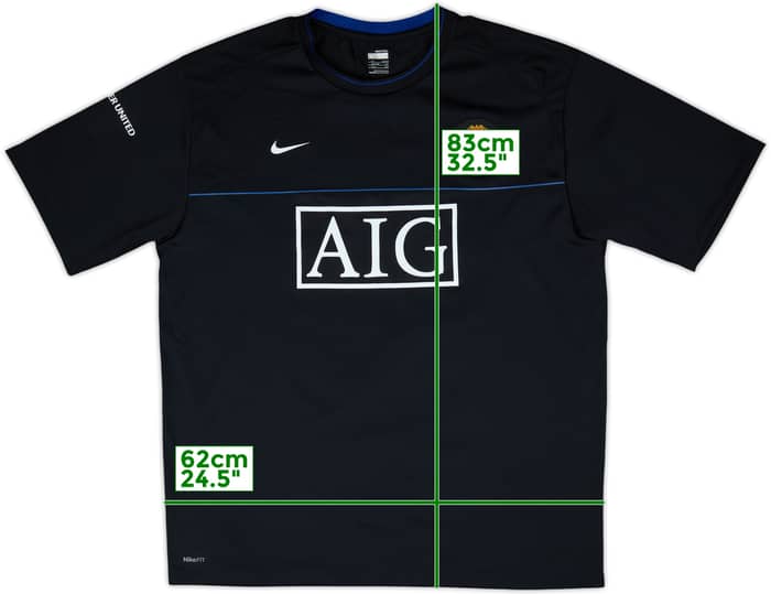 2008-09 Manchester United Nike Training Shirt - 9/10 - (XXL)