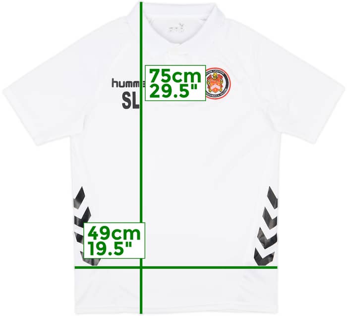 2021-22 Hyde United Staff Issue Hummel Polo Shirt SL - 8/10 - (M)