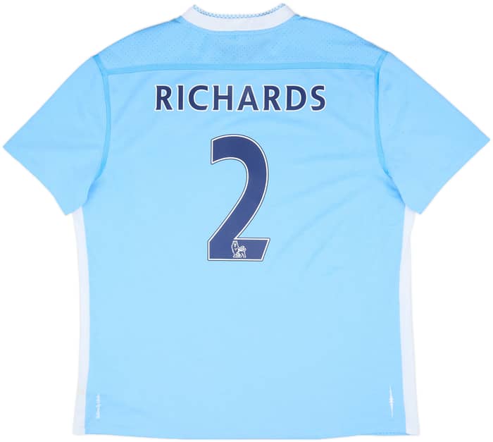 2011-12 Manchester City Home Shirt Richards #2 - 7/10 - (XL)