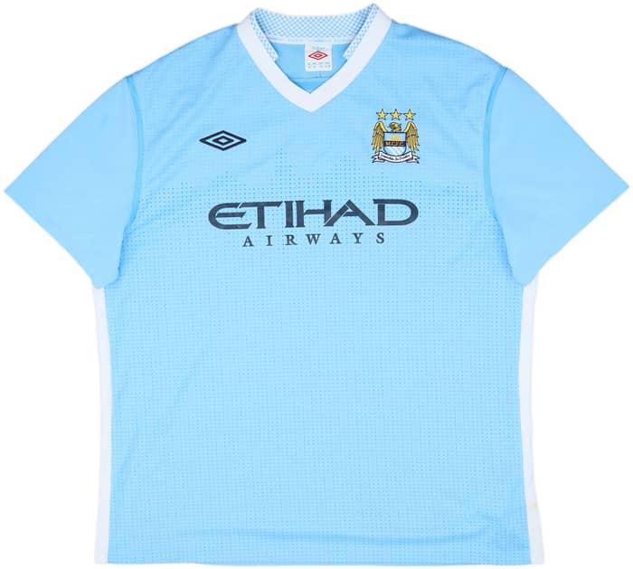2011-12 Manchester City Home Shirt Richards #2 - 7/10 - (XL)