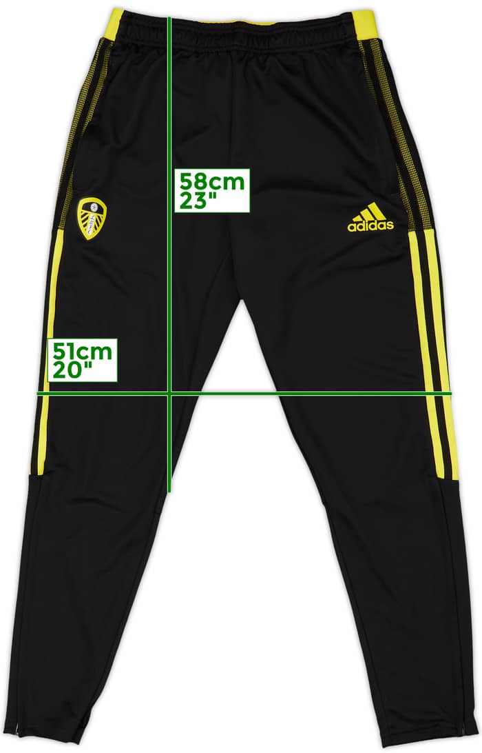 2021-22 Leeds United adidas Track Pants/Bottoms - 9/10 - (M)