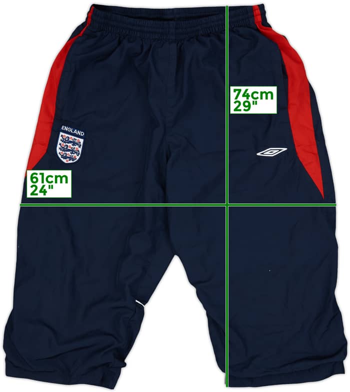 2007-09 England Umbro 3/4 Training Pants - 4/10 - (XL)