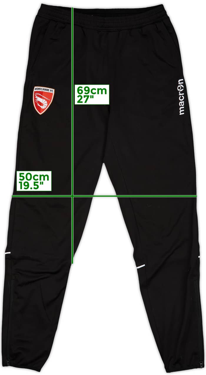 2017-18 Morecambe Macron Track Pants/Bottoms - 9/10 - (M)