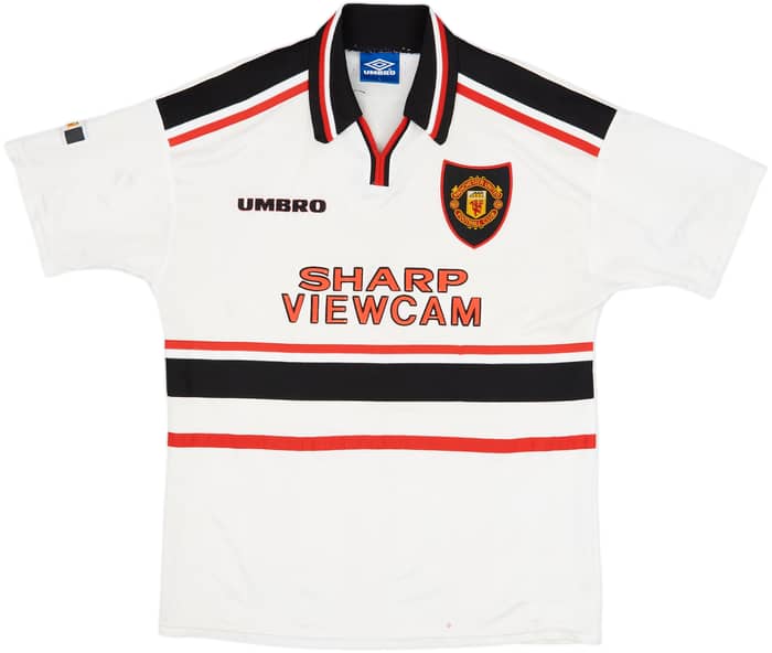 1997-99 Manchester United Away Shirt Beckham #7 - 6/10 - (L)