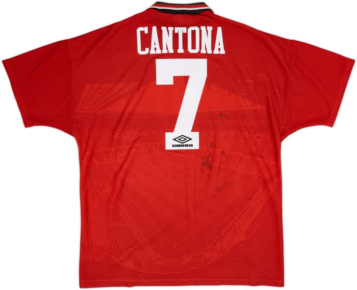 1994-96 Manchester United Home Shirt Cantona #7 - 6/10 - (XL)
