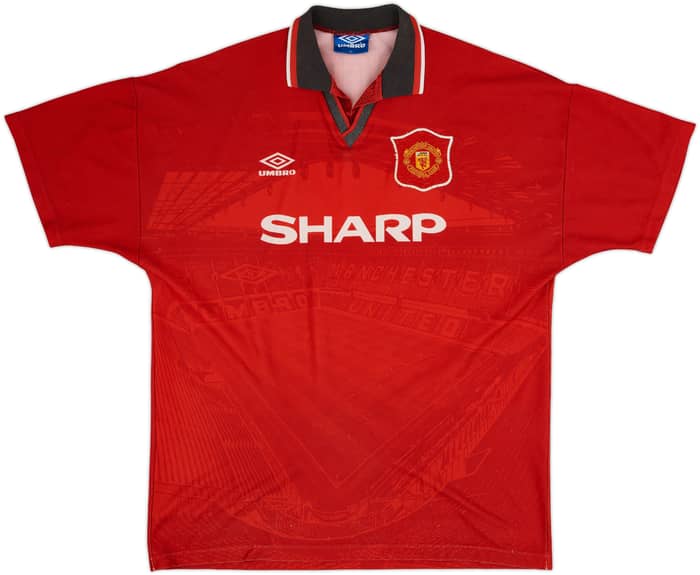 1994-96 Manchester United Home Shirt Cantona #7 - 6/10 - (XL)