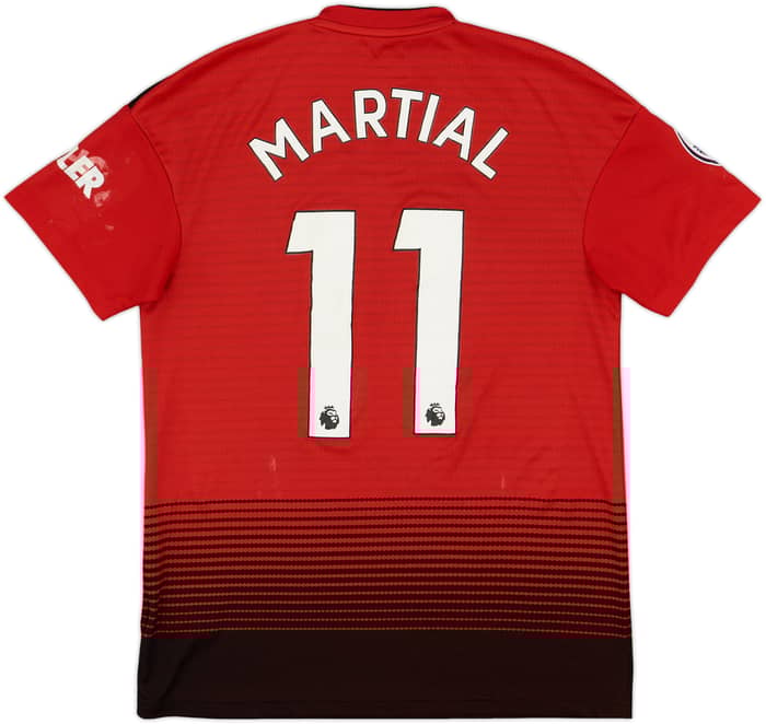 2018-19 Manchester United Home Shirt Martial #11 - 4/10 - (S)