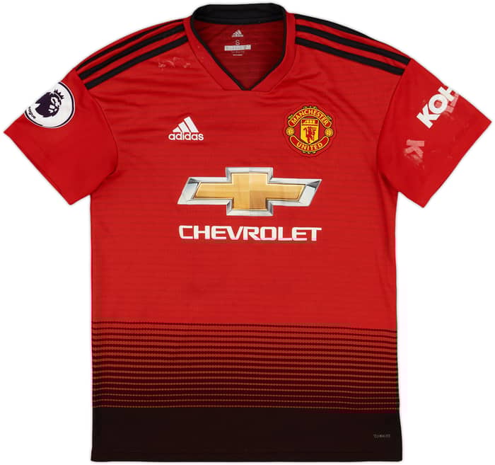 2018-19 Manchester United Home Shirt Martial #11 - 4/10 - (S)