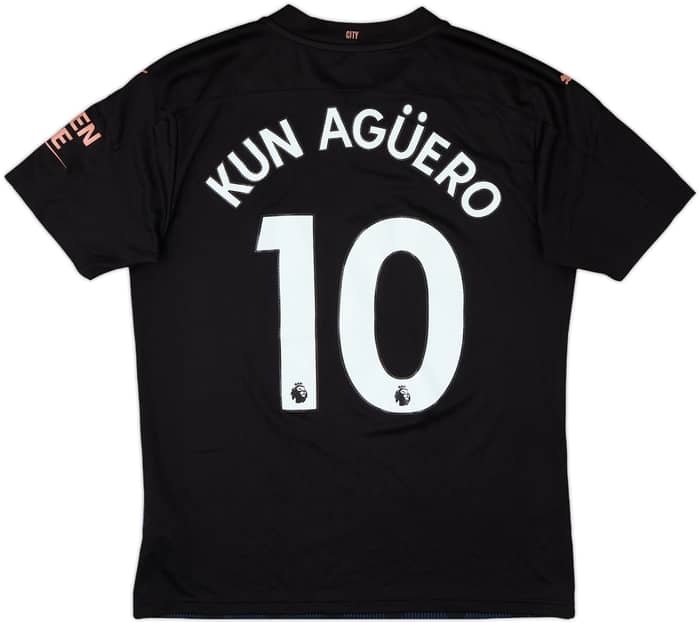 2020-21 Manchester City Away Shirt Kun Aguero #10 - 8/10 - (M)
