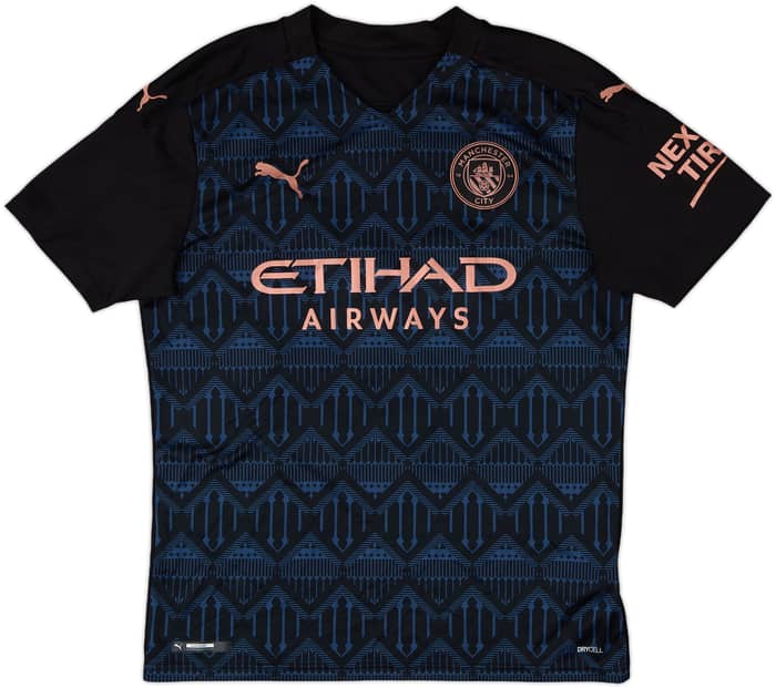 2020-21 Manchester City Away Shirt Kun Aguero #10 - 8/10 - (M)