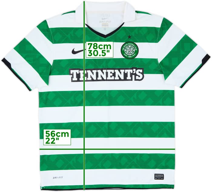 2010-12 Celtic Home Shirt - 8/10 - (L)