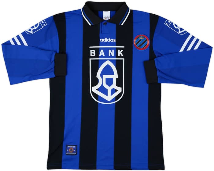 1996-97 Club Brugge Home L/S Shirt - 9/10 - (L.Boys)