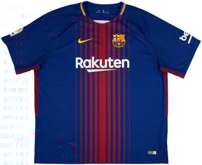 2017-18 Barcelona Home Shirt Messi #10 - 8/10 - (XXL)