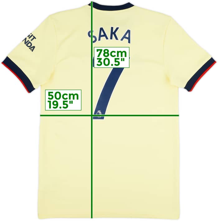 2021-22 Arsenal Away Shirt Saka #7 - 7/10 - (M)
