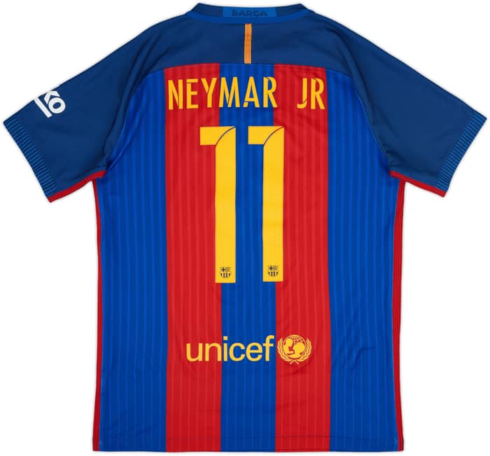 2016-17 Barcelona Authentic Home Shirt Neymar Jr #11 - 10/10 - (M)