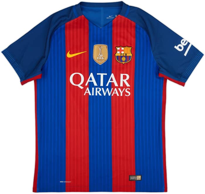 2016-17 Barcelona Authentic Home Shirt Neymar Jr #11 - 10/10 - (M)