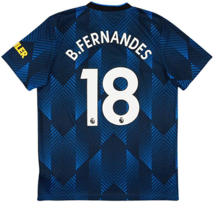 2021-22 Manchester United Third Shirt B.Fernandes #18 - 7/10 - (L)