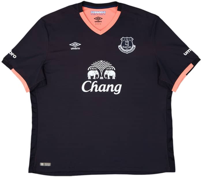 2016-17 Everton Away Shirt Baines #3 - 9/10 - (3XL)