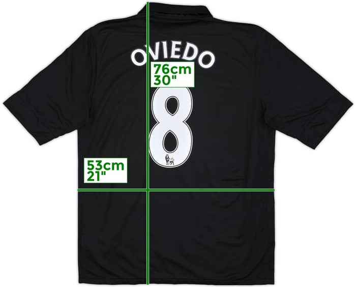 2012-13 Everton Away Shirt Oviedo #8 - 8/10 - (L)