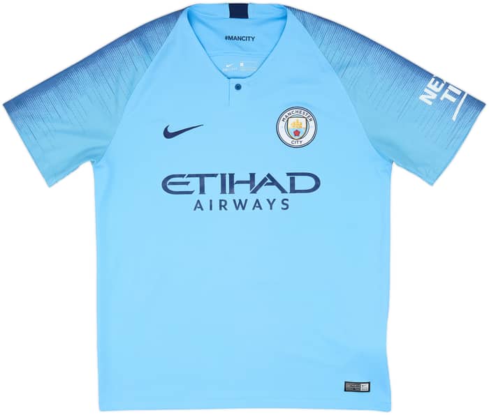 2018-19 Manchester City Home Shirt De Bruyne #17 - 7/10 - (L)