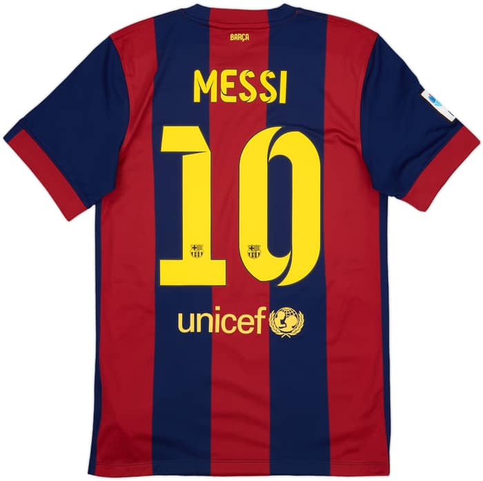 2014-15 Barcelona Home Shirt Messi #10 - 9/10 - (S)