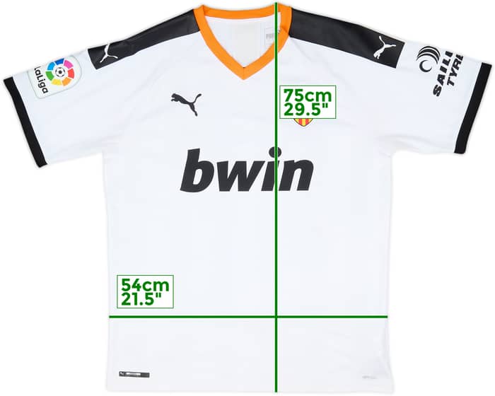 2019-20 Valencia Home Shirt - 9/10 - (L)