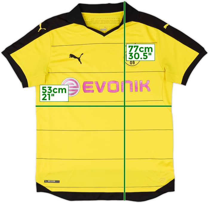 2015-16 Borussia Dortmund Home Shirt - 6/10 - (L)