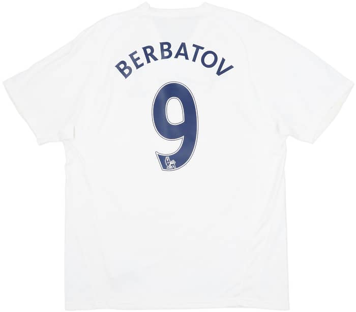 2007-08 Tottenham Home Shirt Berbatov #9 - 6/10 - (L)