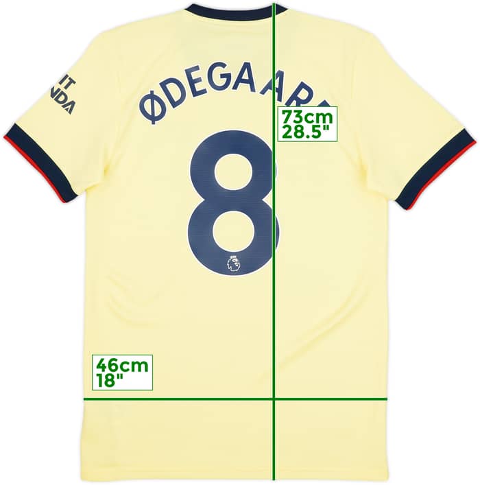 2021-22 Arsenal Away Shirt Odegaard #8 - 10/10 - (S)