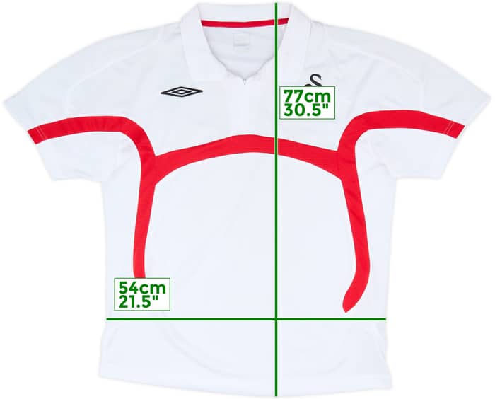 2008-09 Swansea Umbro 1/4 Zip Polo Shirt - 7/10 - (L)