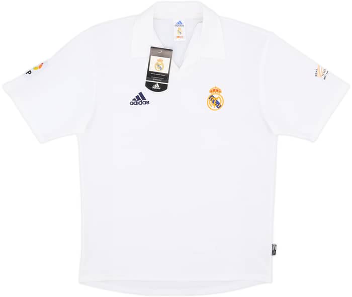 2001 Real Madrid Home Shirt Hierro #4 (M)