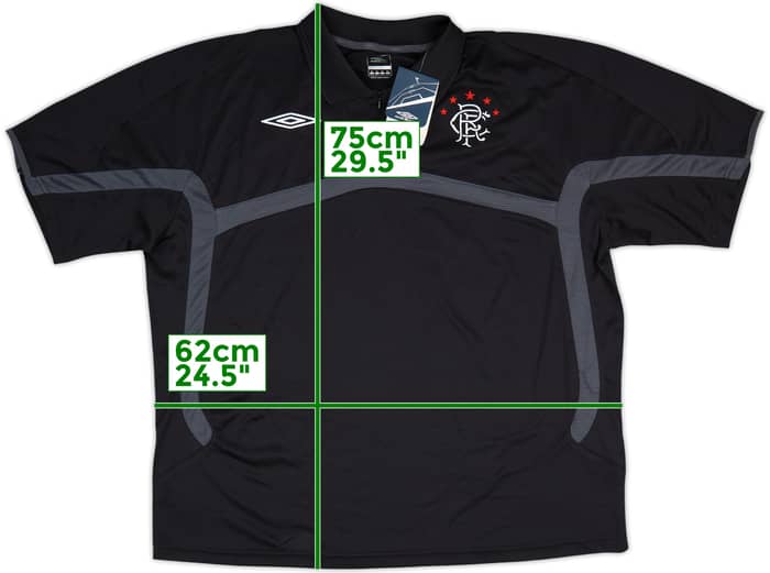 2009-10 Rangers Umbro 1/4 Zip Polo Shirt (XL)